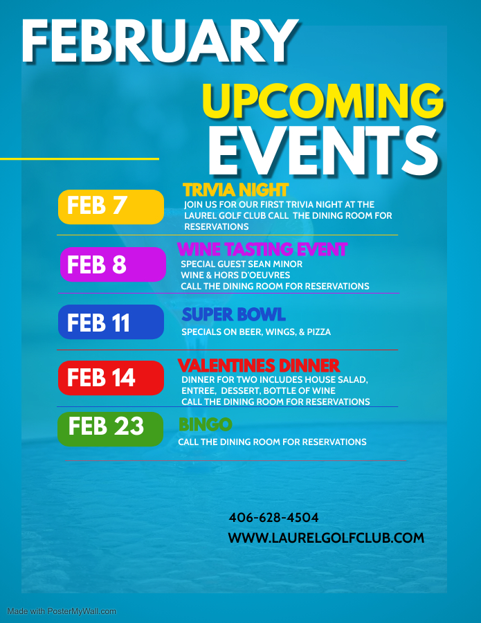 Events February Laurel Golf Club
